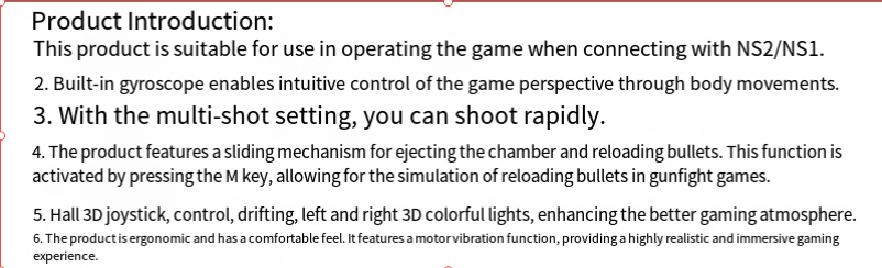 Bluetooth Game Controller Pistol