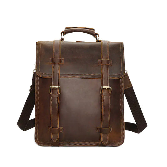 Retro Crazy Horse Leather Daypack