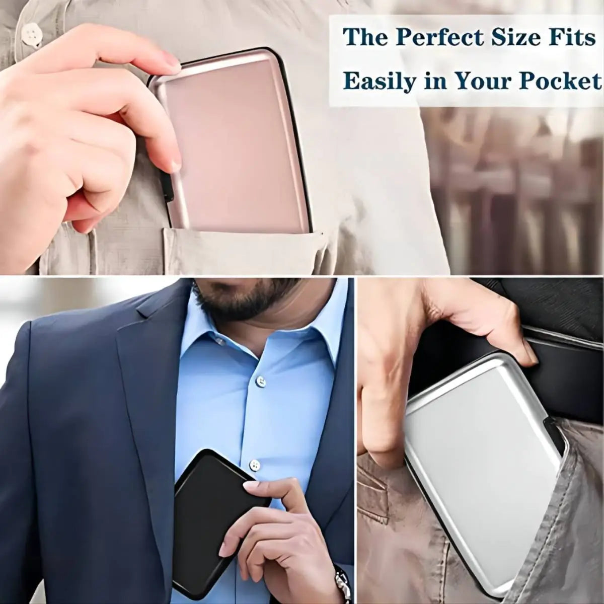 RFID Safe Aluminum Card Case