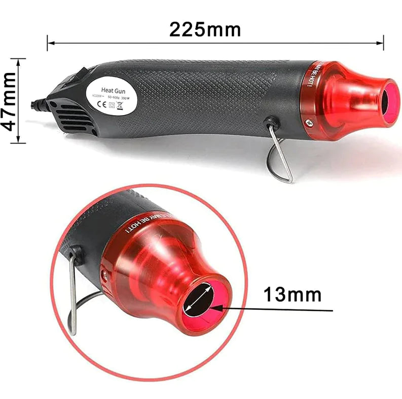 Compact Crafting Heat Gun with Nozzles